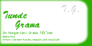 tunde grama business card